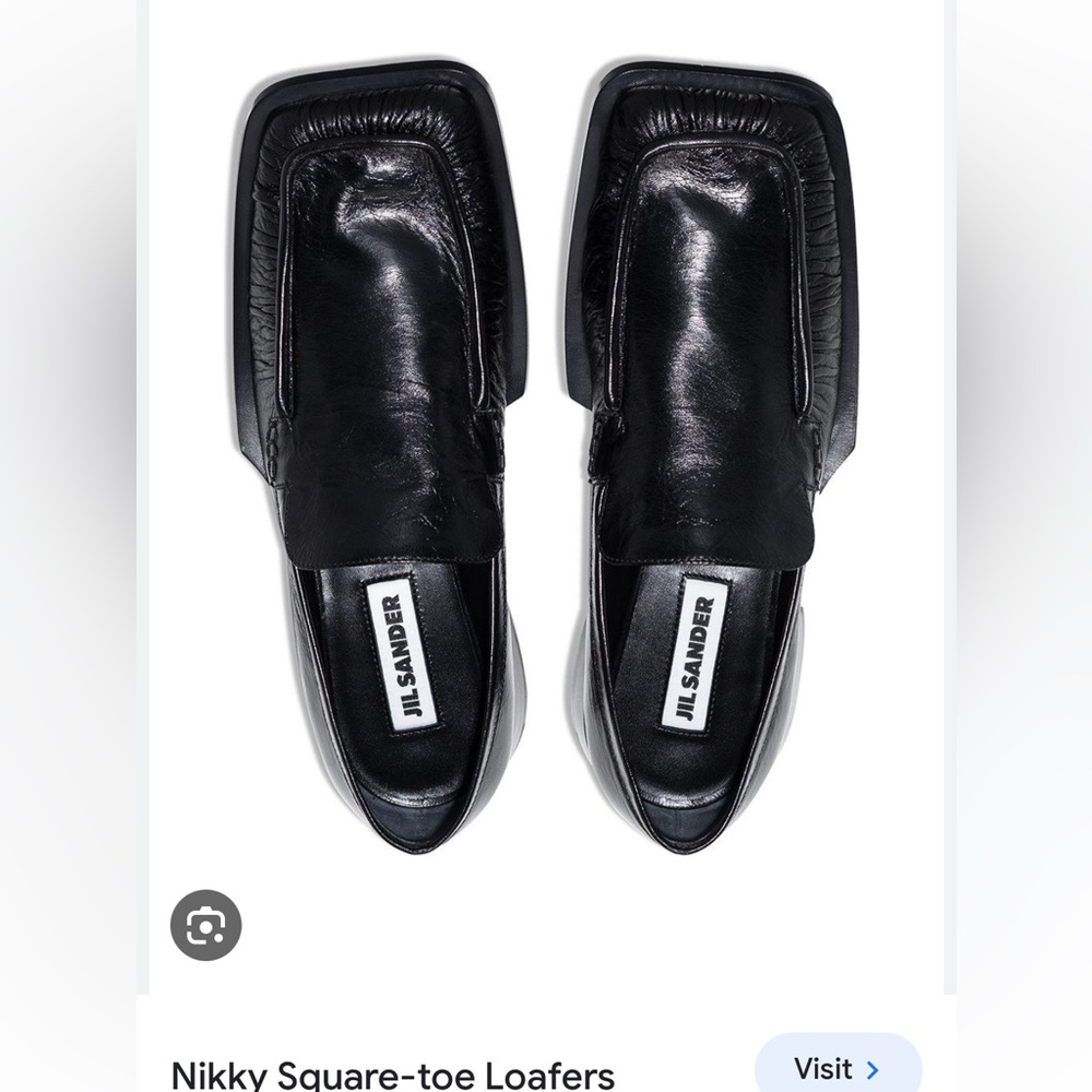 Jil sander Niki square toe loafers